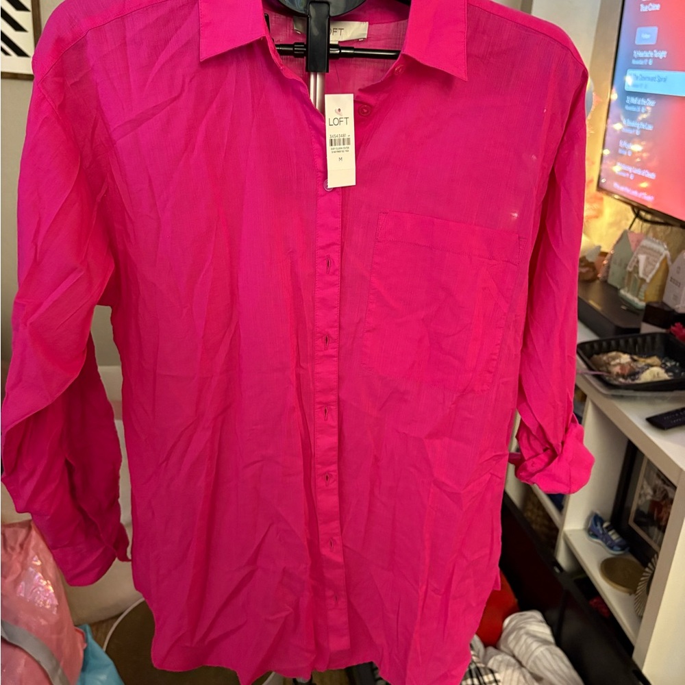 LOFT Pink Shirt